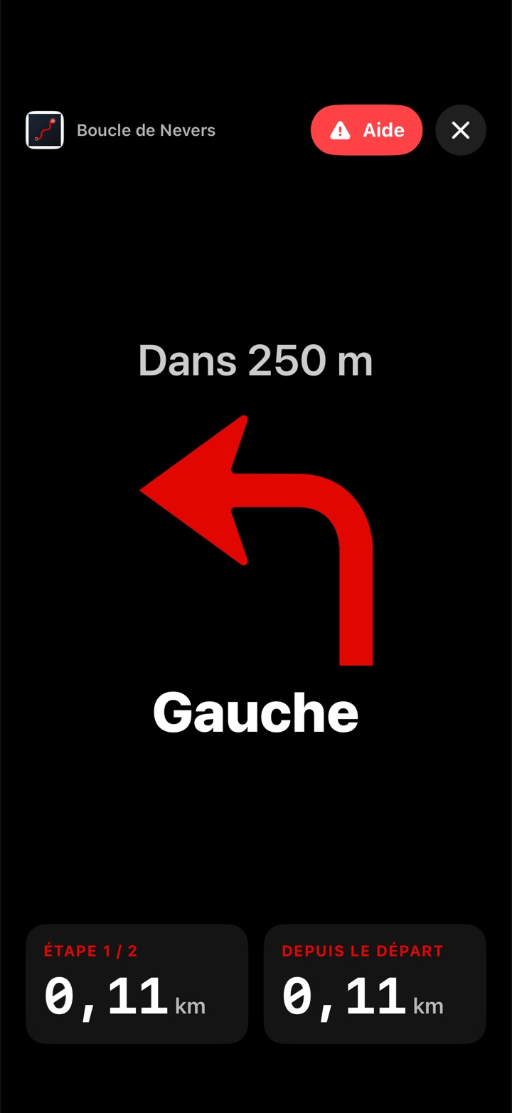 Roadbook numérique, sans carte